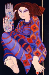 Zeinab Chasing the Devil（Part 2）、1992（紙にアクリル）（279211も参照）